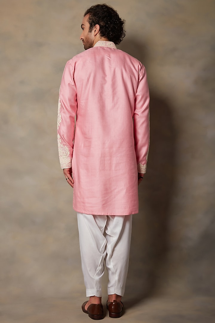 Pink Embroidered Kurta Set by Gargee Designers at Pernia's Pop Up Shop