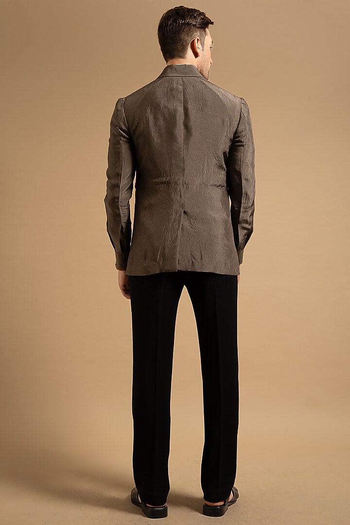 Khakhi Polyester Shacket by Gargee Designers at Pernia's Pop Up Shop