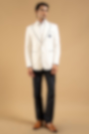 White Linen Blazer by Gargee Designers at Pernia's Pop Up Shop