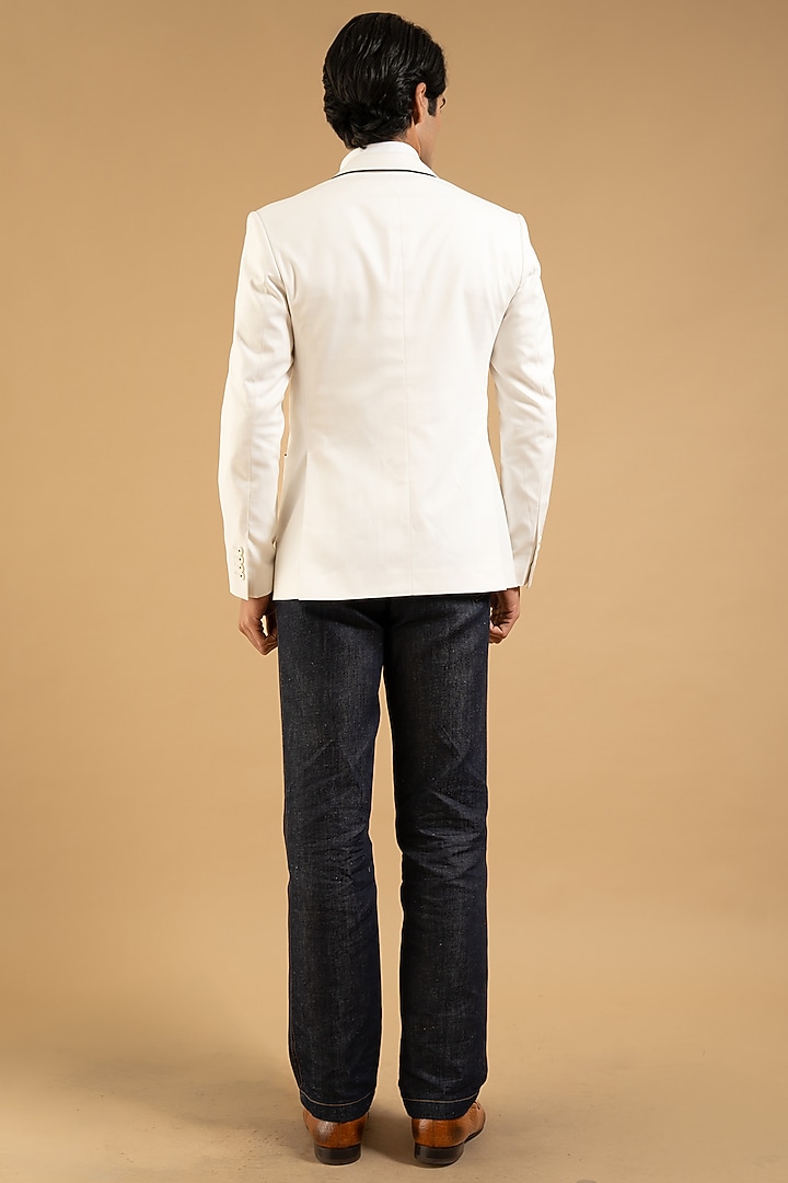 White Linen Blazer by Gargee Designers at Pernia's Pop Up Shop