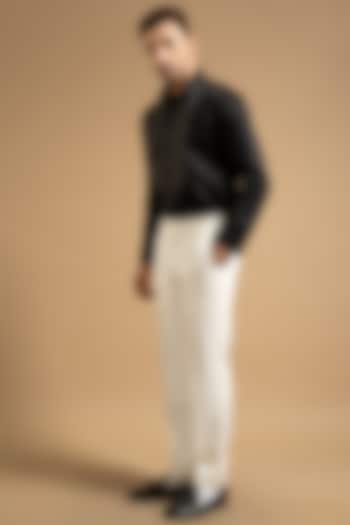 Black Polyester Satin Party Wear Shirt by Gargee Designers at Pernia's Pop Up Shop