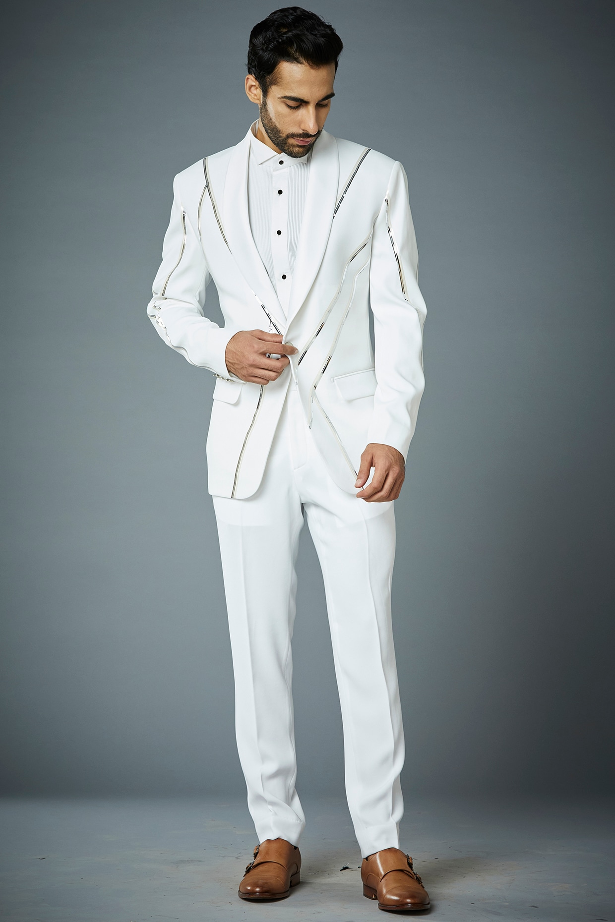 Designer deals white tuxedo