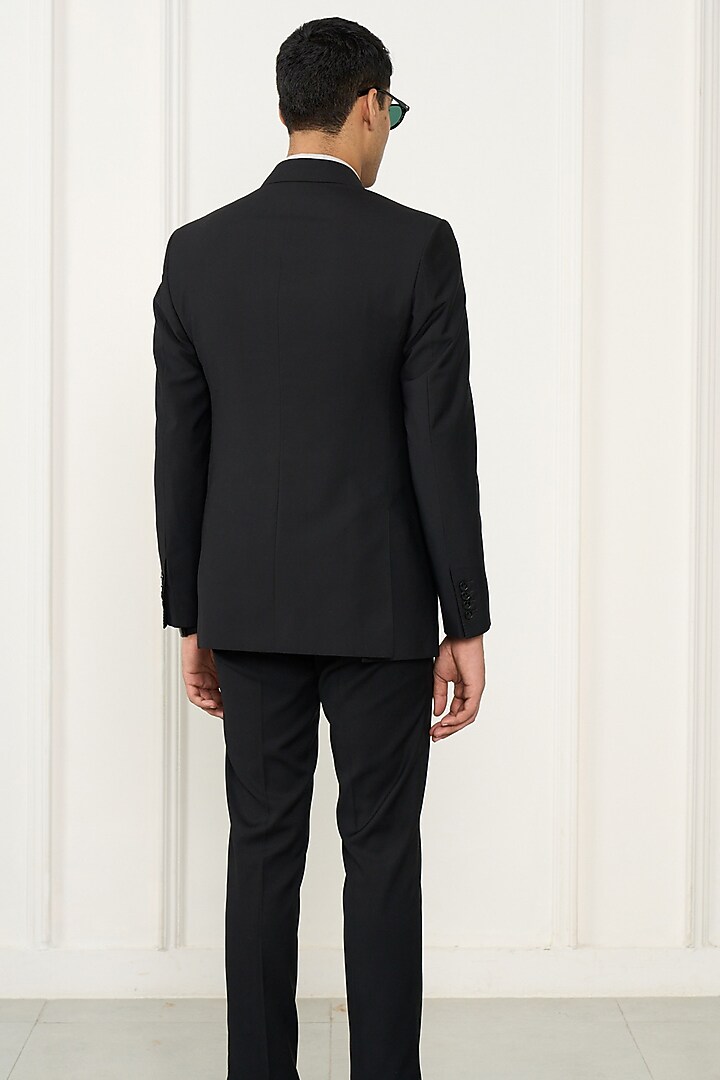Black Terry Wool Blazer by Gargee Designers at Pernia's Pop Up Shop