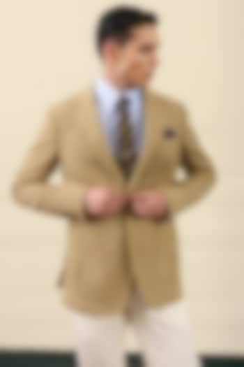 Camel Beige Wool Blazer by Gargee Designers at Pernia's Pop Up Shop