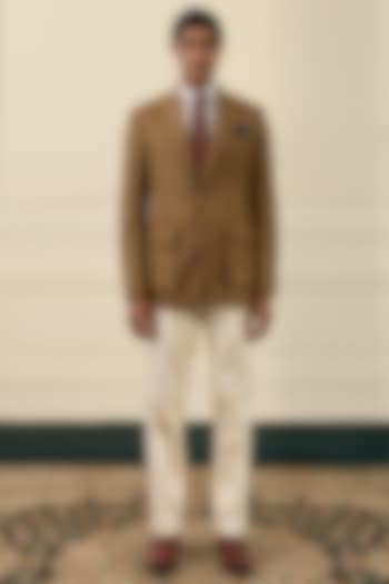 Brown Wool Blazer by Gargee Designers at Pernia's Pop Up Shop