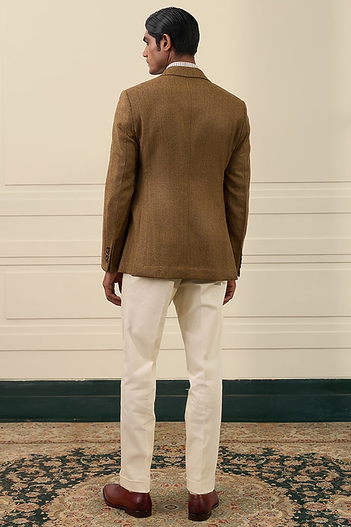 Brown Wool Blazer by Gargee Designers at Pernia's Pop Up Shop