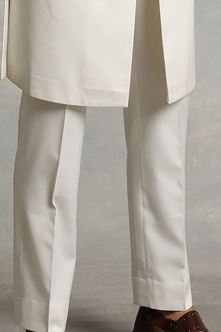 Off-White Embroidered Wedding Indowestern Set by Gargee Designers at Pernia's Pop Up Shop