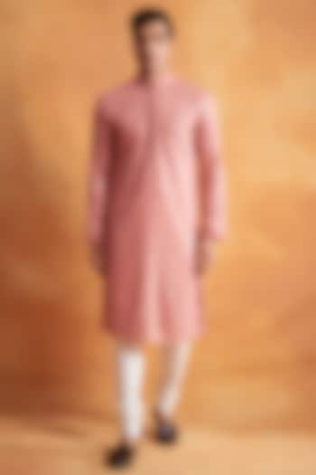 Baby Pink Sequins Embroidered Kurta Set by Gargee Designers