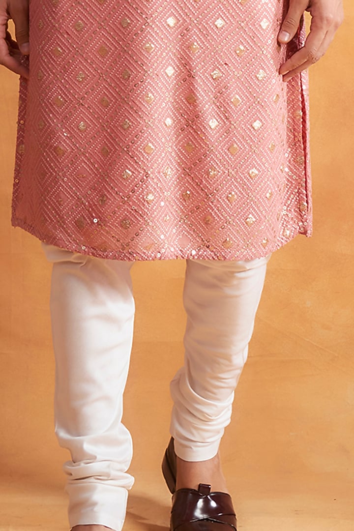 Baby Pink Sequins Embroidered Kurta Set by Gargee Designers at Pernia's Pop Up Shop