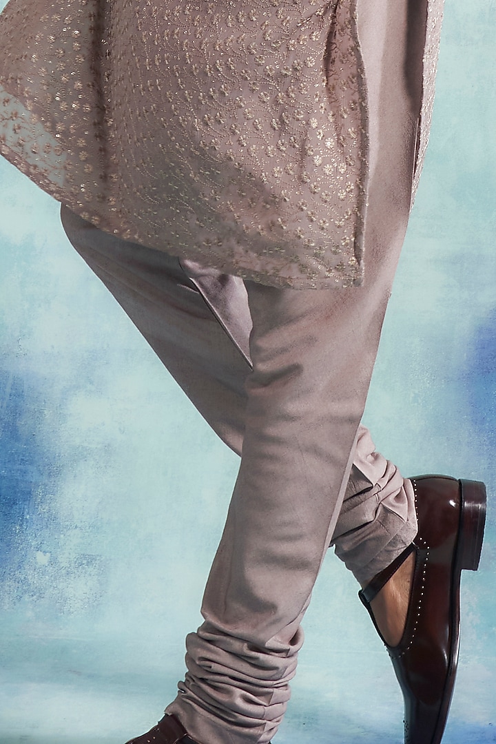 Champagne Sequins Embroidered Kurta Set by Gargee Designers at Pernia's Pop Up Shop