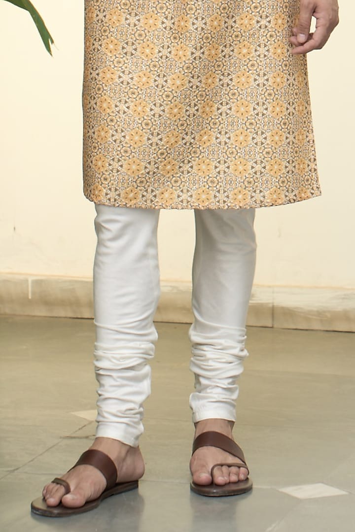 Mustard Cotton Silk Quilted Bundi Jacket Set by Gargee Designers at Pernia's Pop Up Shop