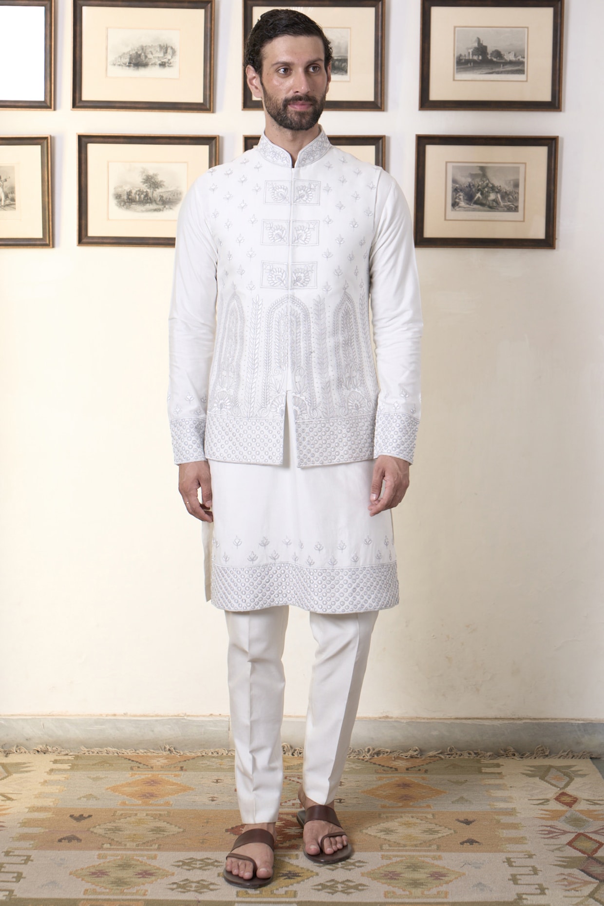 Outlook Presents Outlook Vol-30 New Embroidery Kurta Pajama with Jacket  Collection at Rs 1550 | मैन वेडिंग कुर्ता in Surat | ID: 23924051333