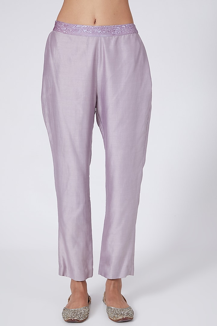 Purple & Mauve A-Line Tunic Set by Garima Bindal at Pernia's Pop Up Shop