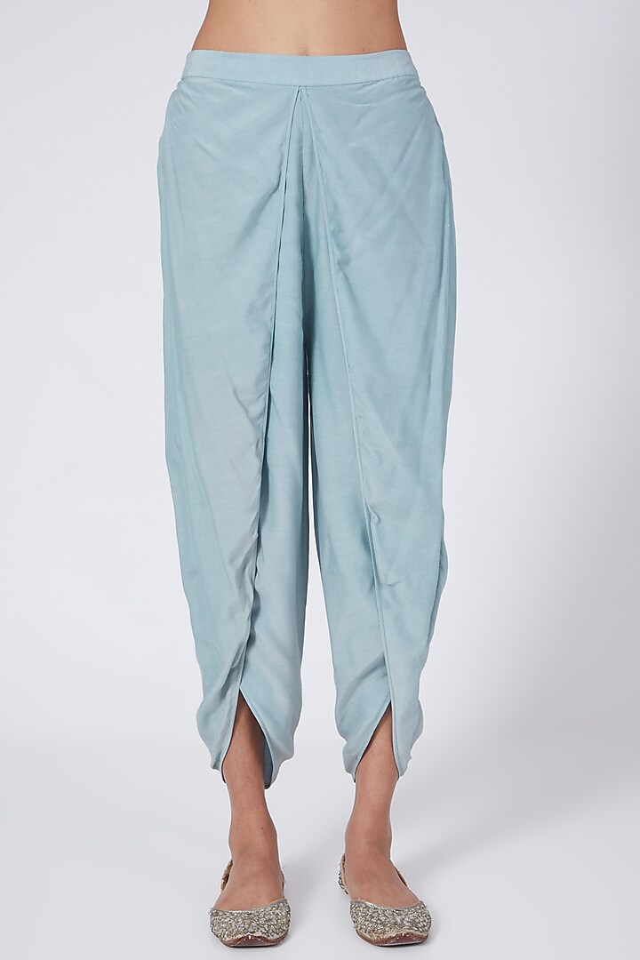 Sky Blue A-Line Tunic Set by Garima Bindal at Pernia's Pop Up Shop