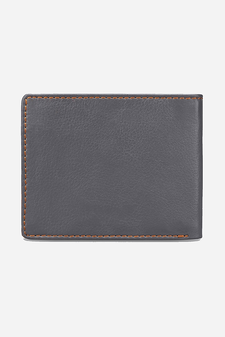Grey & Tan Leather Wallet by GARRTEN at Pernia's Pop Up Shop