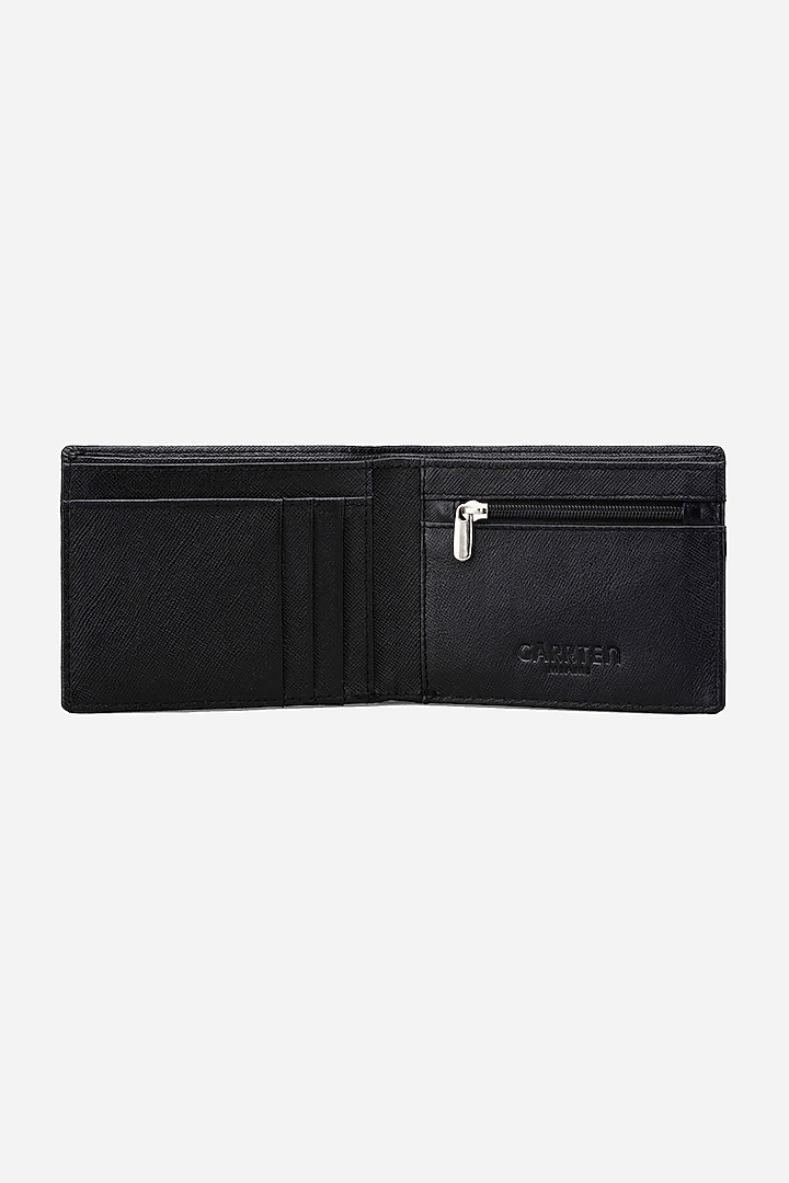 Black Leather Wallet by GARRTEN at Pernia's Pop Up Shop