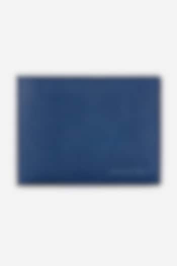 Prussian Blue Leather Wallet by GARRTEN