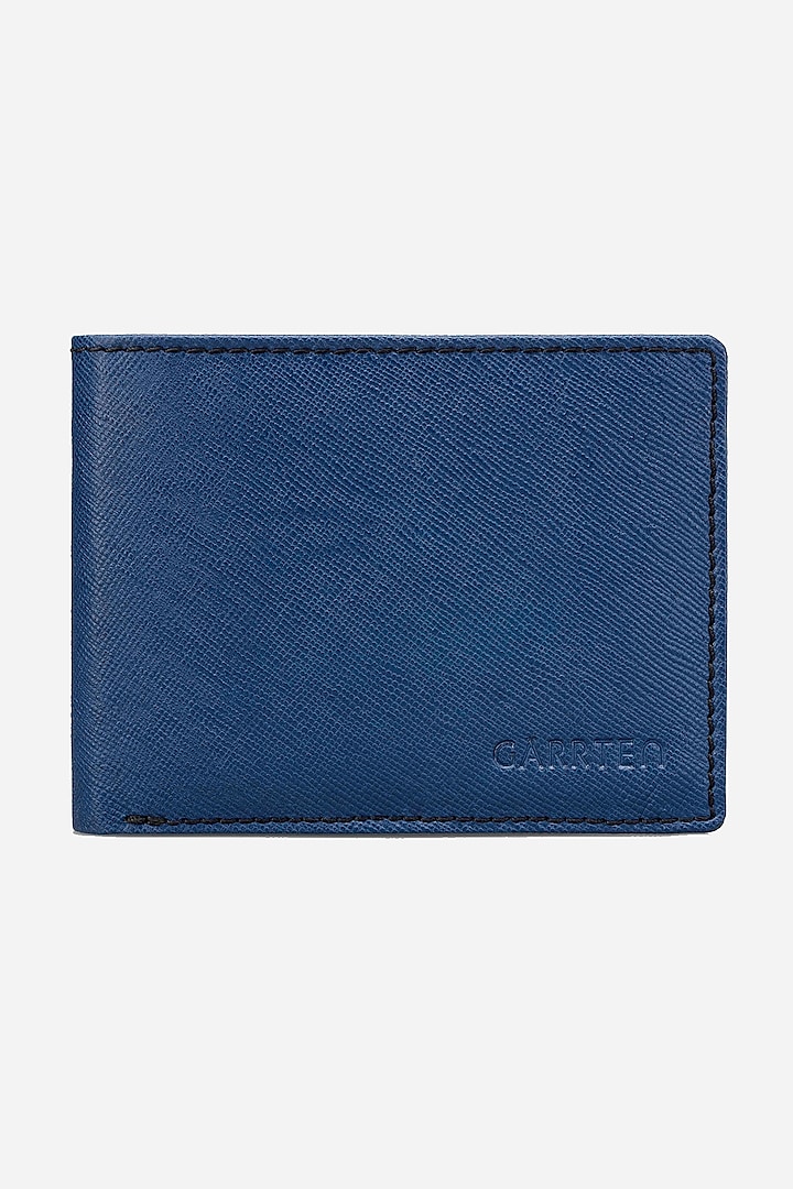 Prussian Blue Leather Wallet Design by GARRTEN at Pernia's Pop Up Shop 2024