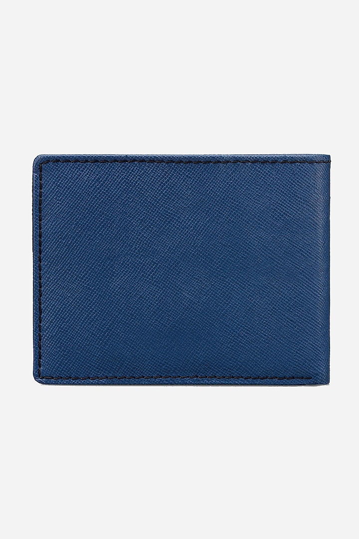 Prussian Blue Leather Wallet by GARRTEN at Pernia's Pop Up Shop