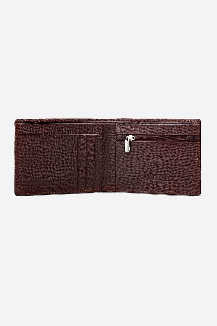 Chocolate Leather Wallet by GARRTEN at Pernia's Pop Up Shop