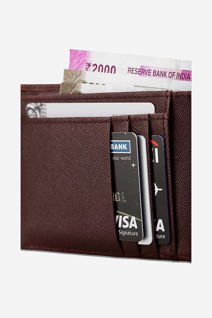 Chocolate Leather Wallet by GARRTEN at Pernia's Pop Up Shop