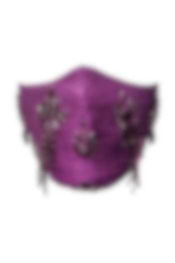 Purple Embellished Mask by Gaya