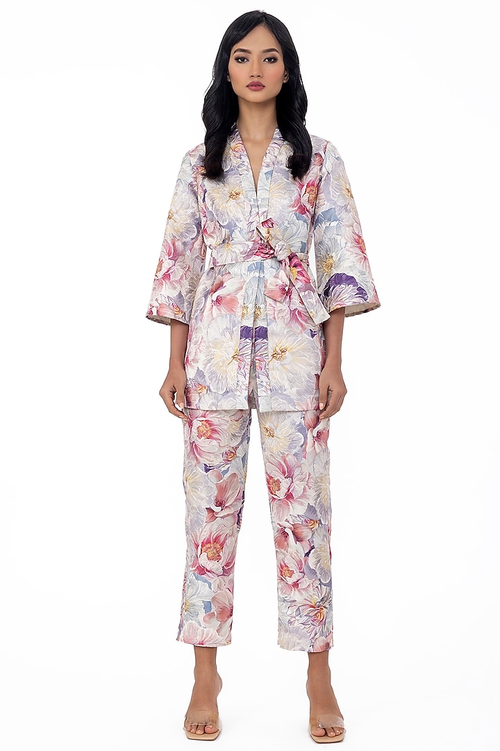 Multi-Colored Printed Robe by Gaya at Pernia's Pop Up Shop