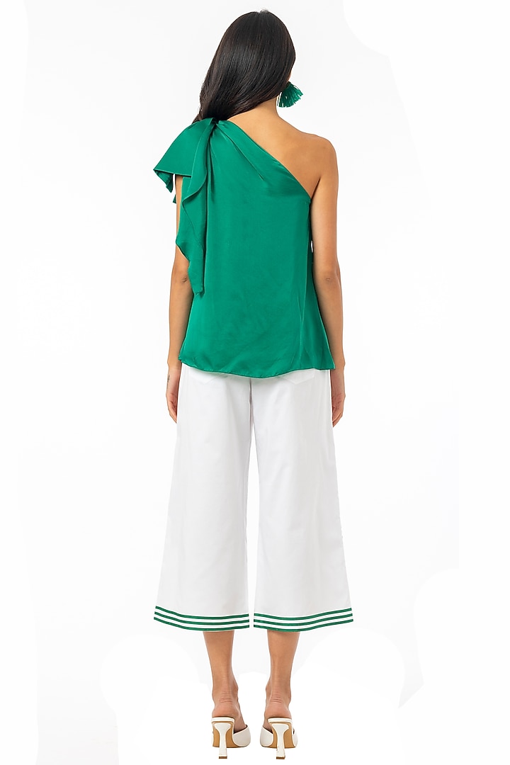 Jade Green One Shoulder Top by Gaya at Pernia's Pop Up Shop