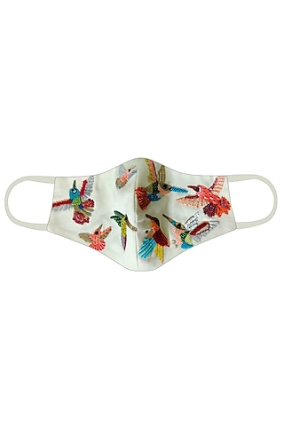 Multi Colored Embroidered Mask by Gaya