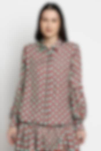 Multi-Coloured Silk Muslin Shirt by Gaya
