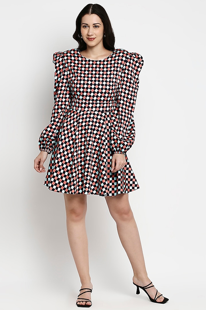 Multi-Coloured Cotton Satin Summer Dress by Gaya at Pernia's Pop Up Shop