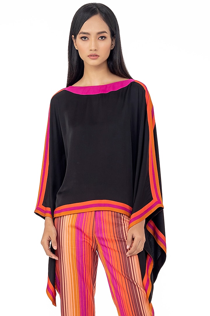Black Kaftan Top by Gaya at Pernia's Pop Up Shop