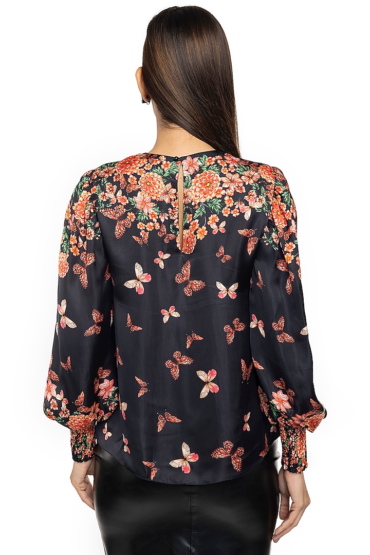 Multi-Colored Printed Blouson Top by Gaya at Pernia's Pop Up Shop