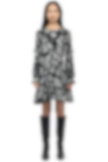 Black & Silver Embroidered Vacation Dress by Gaya at Pernia's Pop Up Shop