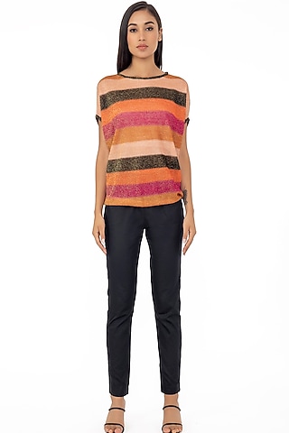 Multi-Coloured Striped Top by Gaya