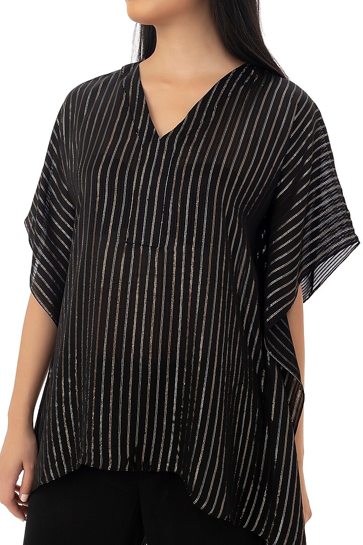 Black Kaftan Top by Gaya at Pernia's Pop Up Shop