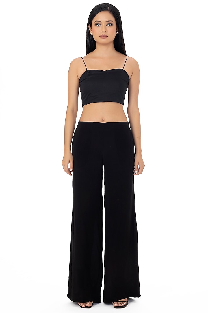 Black Straight Pants Design by Gaya at Pernia's Pop Up Shop 2023