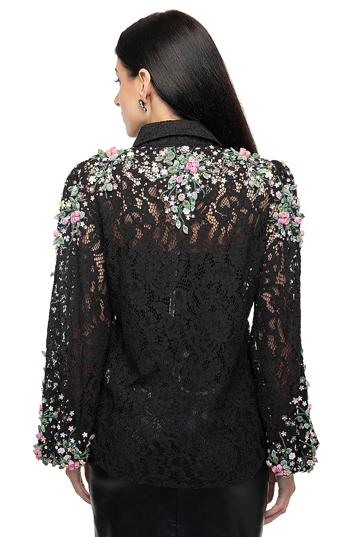 Black Lace Top by Gaya at Pernia's Pop Up Shop
