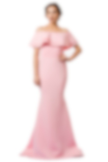 Light Pink Mermaid Gown With Trail by Gauri and Nainika at Pernia's Pop Up Shop