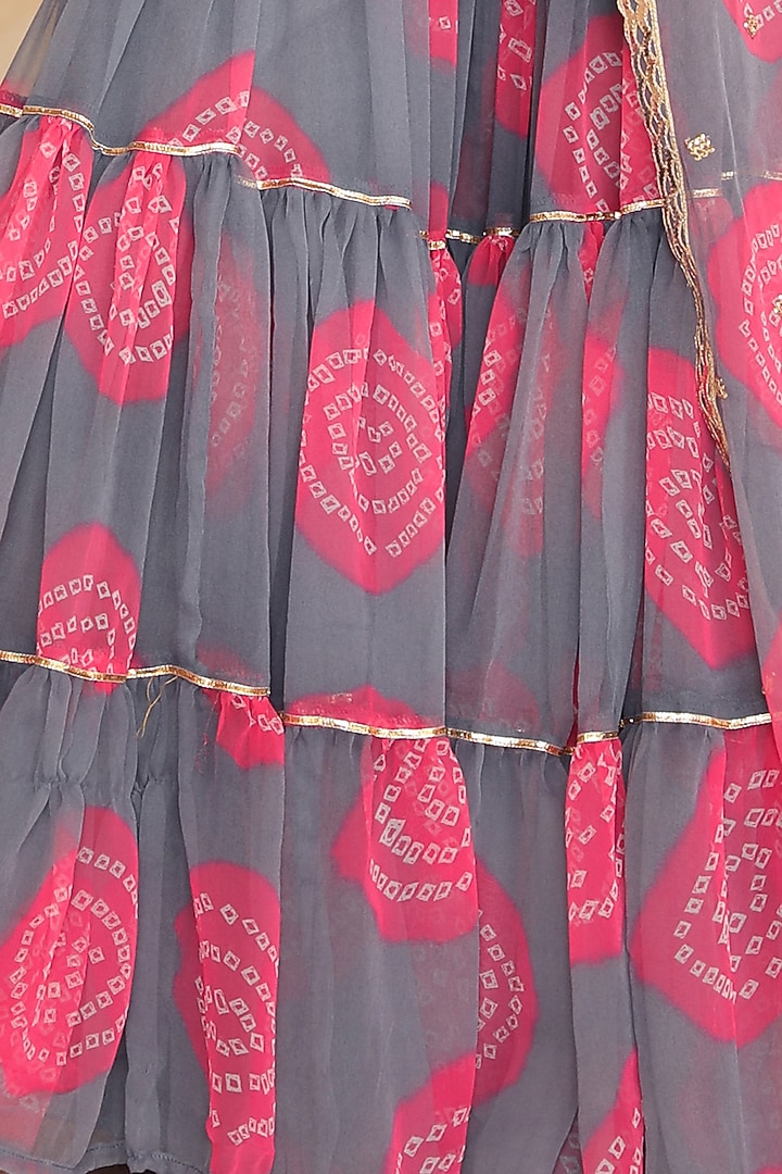 Grey Georgette Party Wear Sharara Set by GulaboJaipur by Saloni Panwar at Pernia's Pop Up Shop