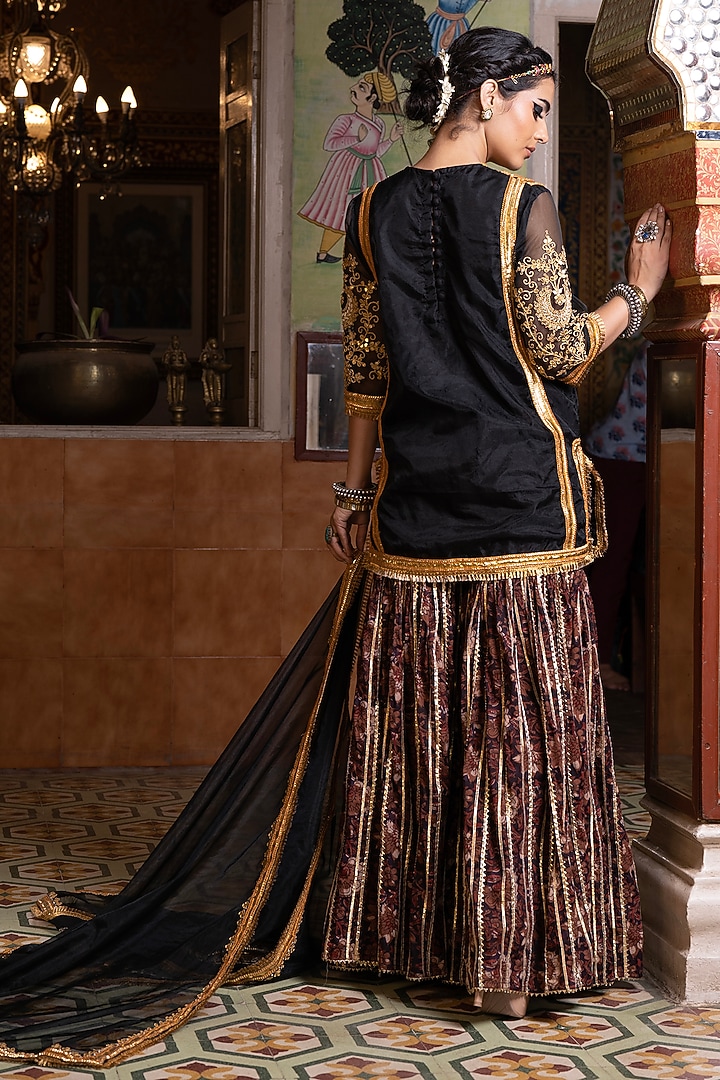Multi-Colored Cotton Wedding Sharara Set by GulaboJaipur by Saloni Panwar at Pernia's Pop Up Shop