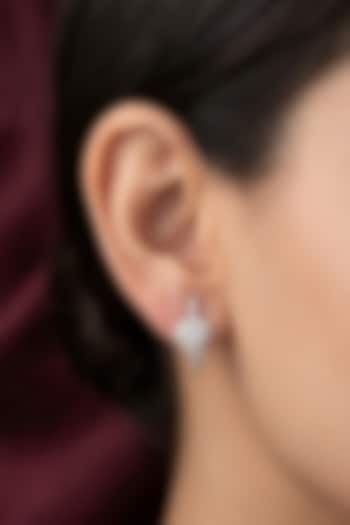 18kt Gold Finish Diamond Stud Earrings by GBT Be True at Pernia's Pop Up Shop