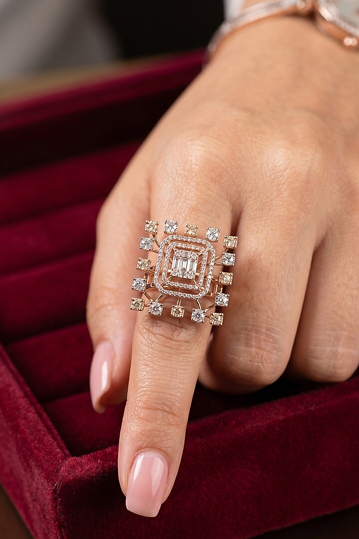 14kt Gold Finish Diamond Ring by GBT Be True at Pernia's Pop Up Shop