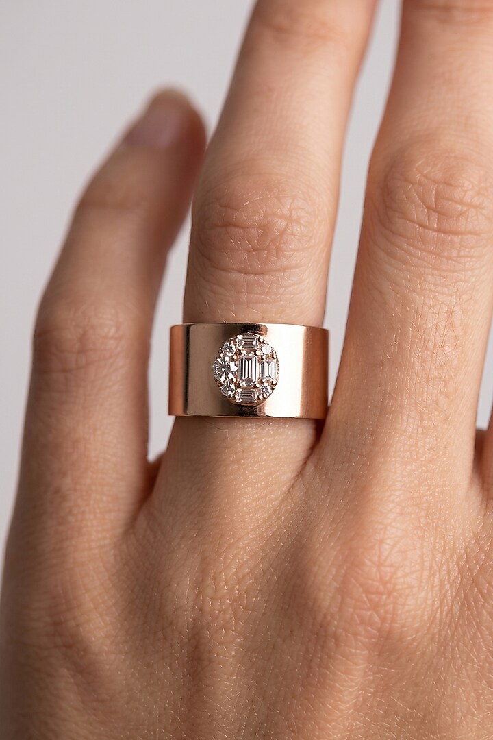 14kt Gold Finish Heart-Shaped Diamond Ring by GBT Be True at Pernia's Pop Up Shop