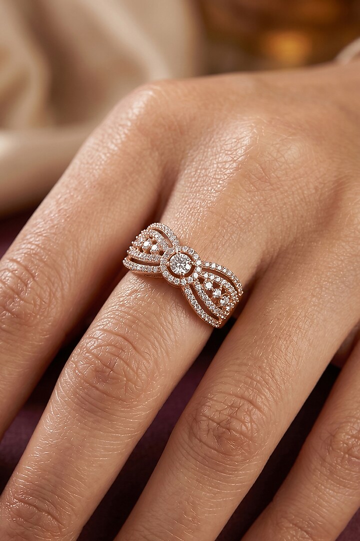 18kt Gold Finish Diamond Ring by GBT Be True at Pernia's Pop Up Shop