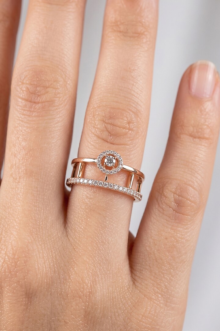 18kt Gold Finish Diamond Ring by GBT Be True at Pernia's Pop Up Shop