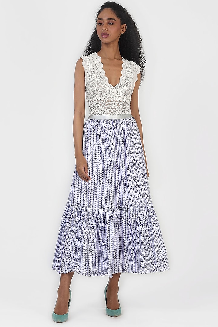 Blue Illusion Skirt by Geisha Designs at Pernia's Pop Up Shop