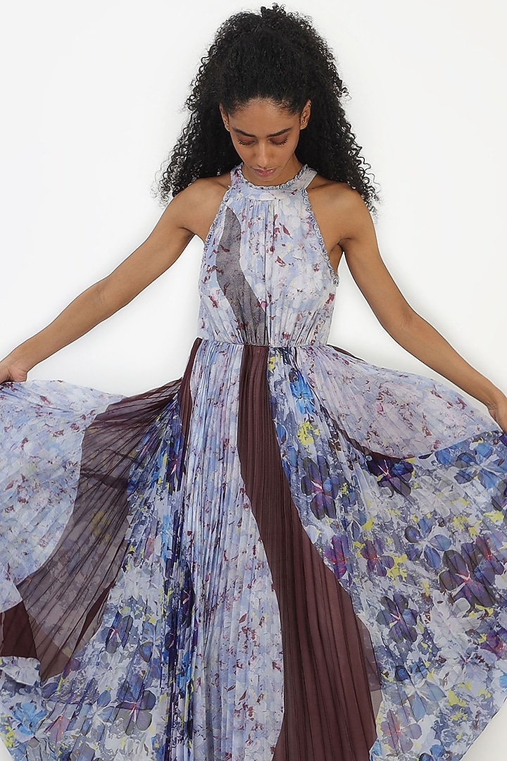Blue Maxi Vacation Dress by Geisha Designs at Pernia's Pop Up Shop