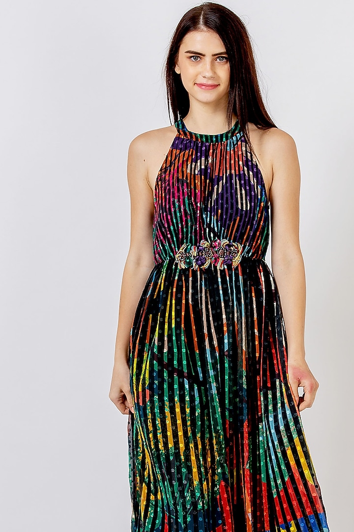 Black Floral Maxi Dress by Geisha Designs at Pernia's Pop Up Shop 2026