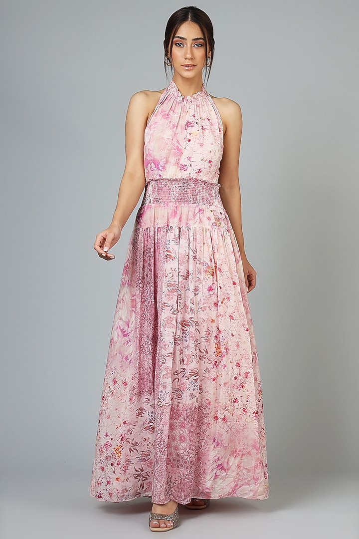 Flamingo Pink Viscose Dress by Geisha Designs at Pernia's Pop Up Shop 2026